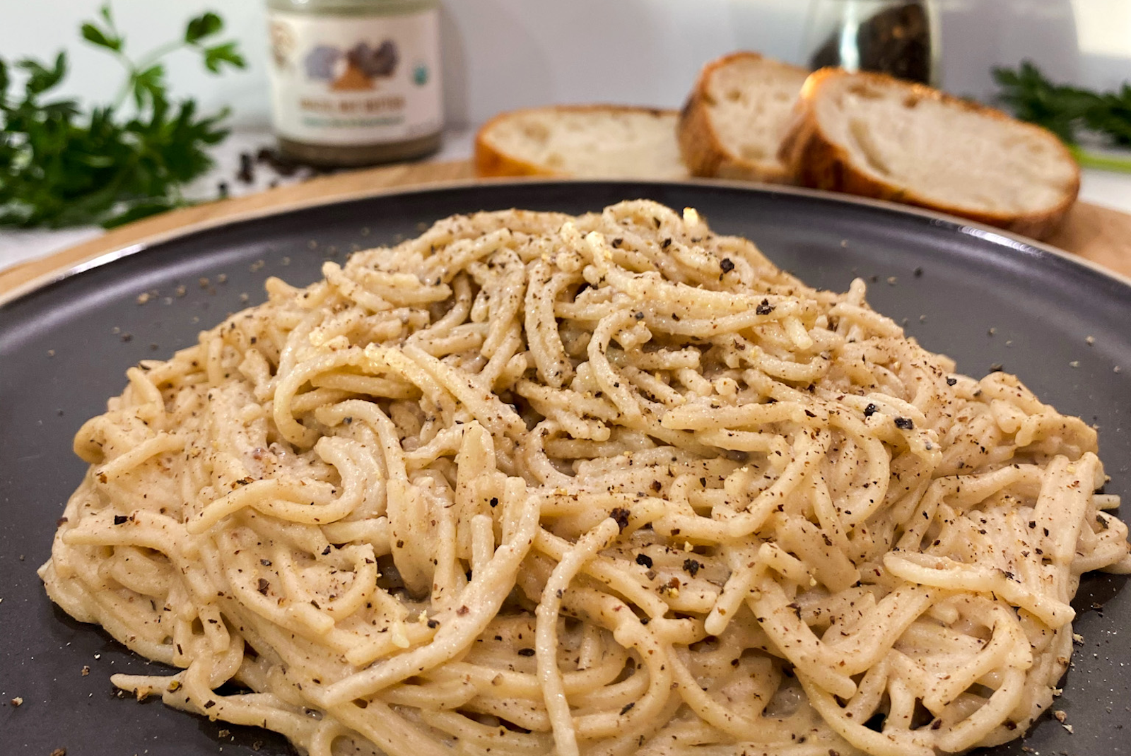 Brazil Nut Parmesan (and pasta of course)