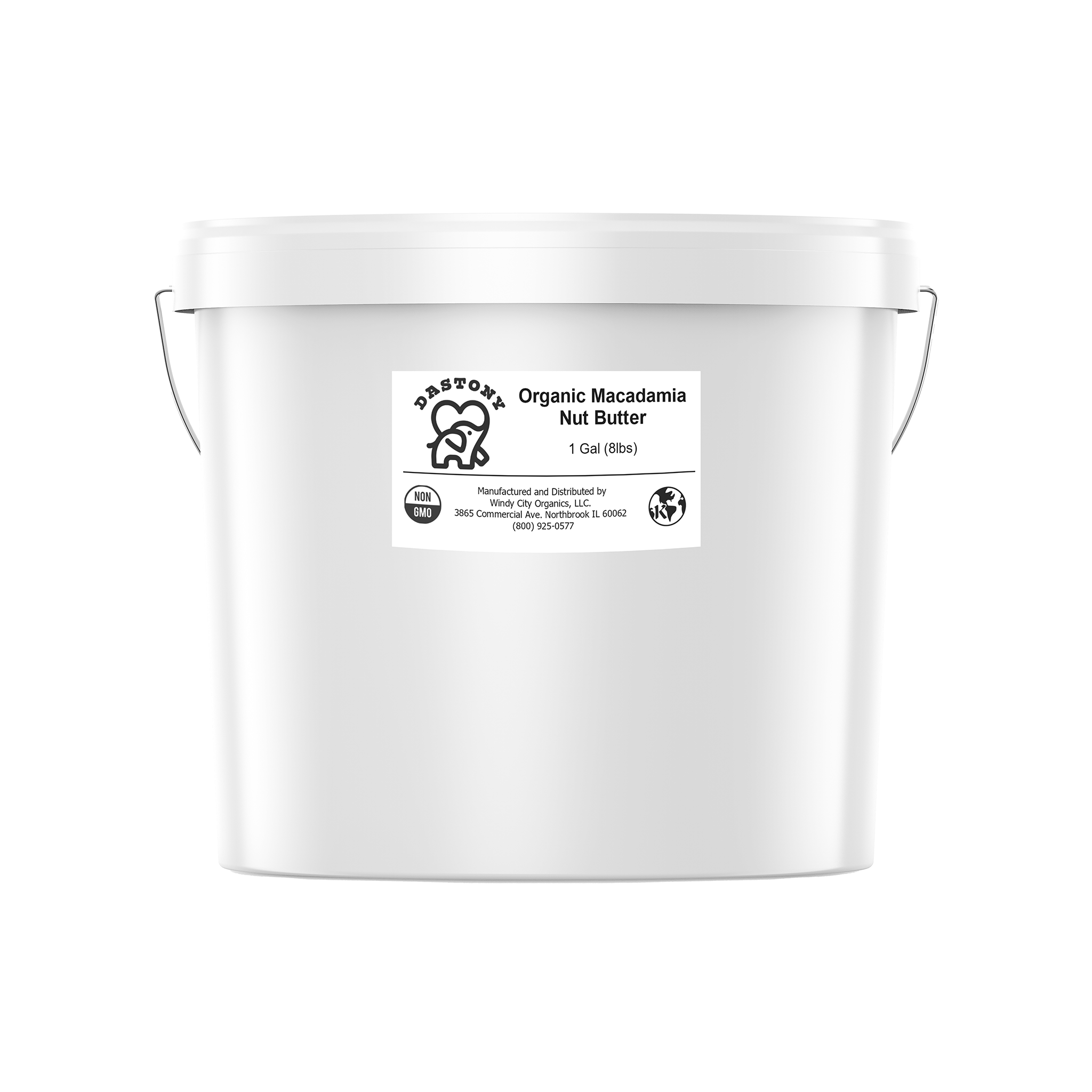 Natural Macadamia Nut Butter 1 Gallon Dastony