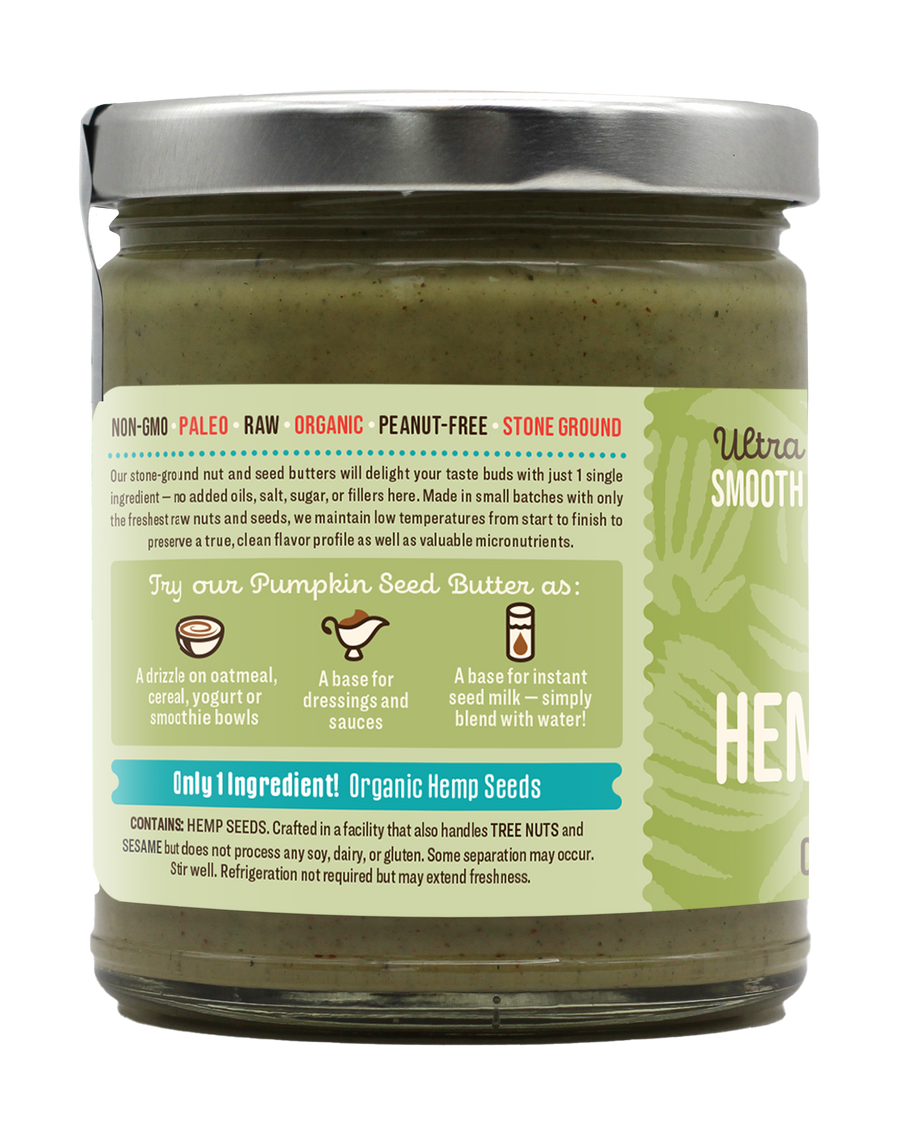 Sun & Seed Raw Organic Hemp Seed Butter 250g