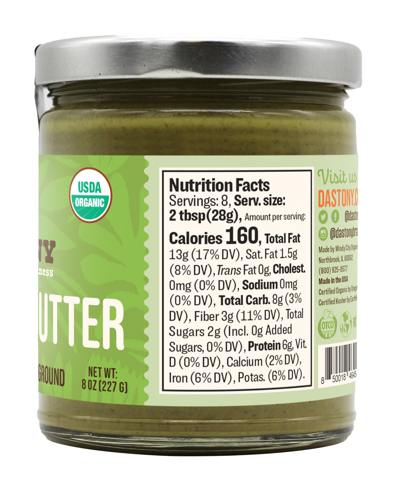 Dastony Organic Pistachio Butter