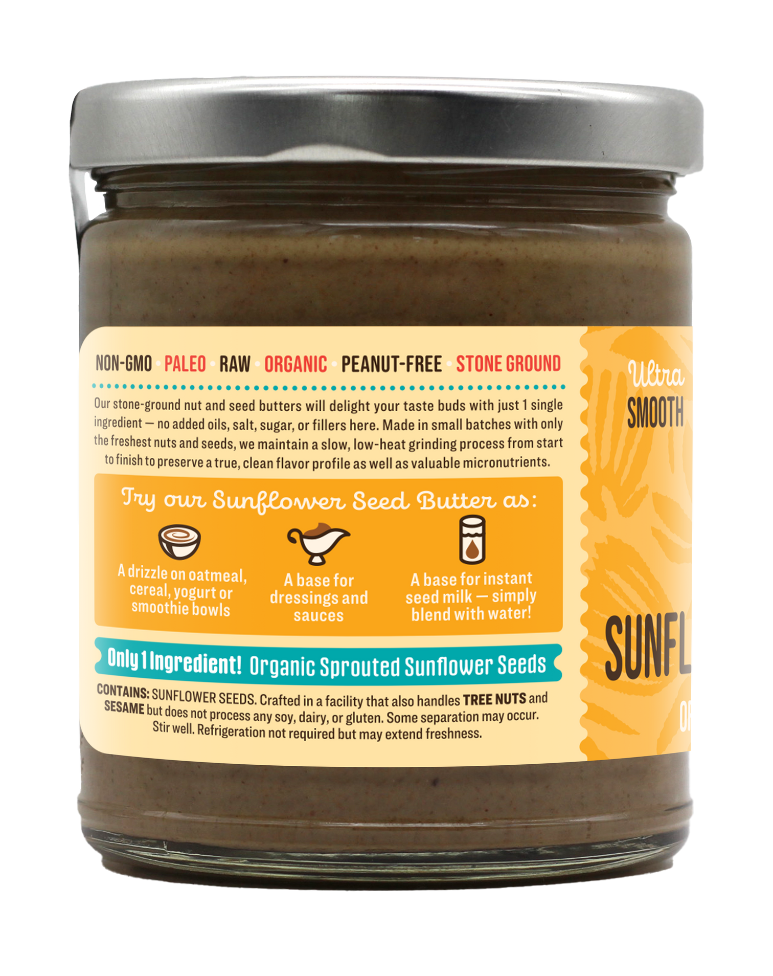Sprouted Sunflower Seed Butter Dastony